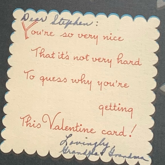 Vintage 1940’s Era Zebra Valentine Card by American Greeting Card Baby Card - Picture 5 of 7